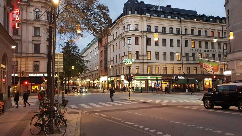 Street view in Stockholm